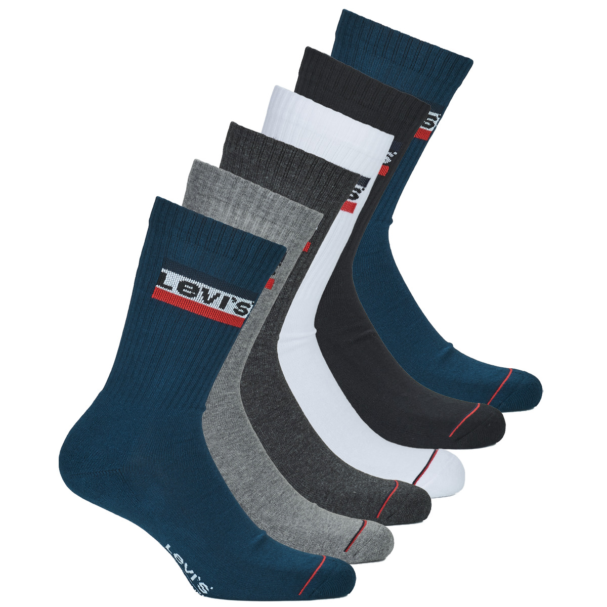 Αθλητικές κάλτσες Levis REGULAR CUT SPORT LOGO X6